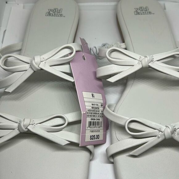 Wild Fable Bow Faux Leather Sandals for Women Size 8.5 - Picture 2 of 5